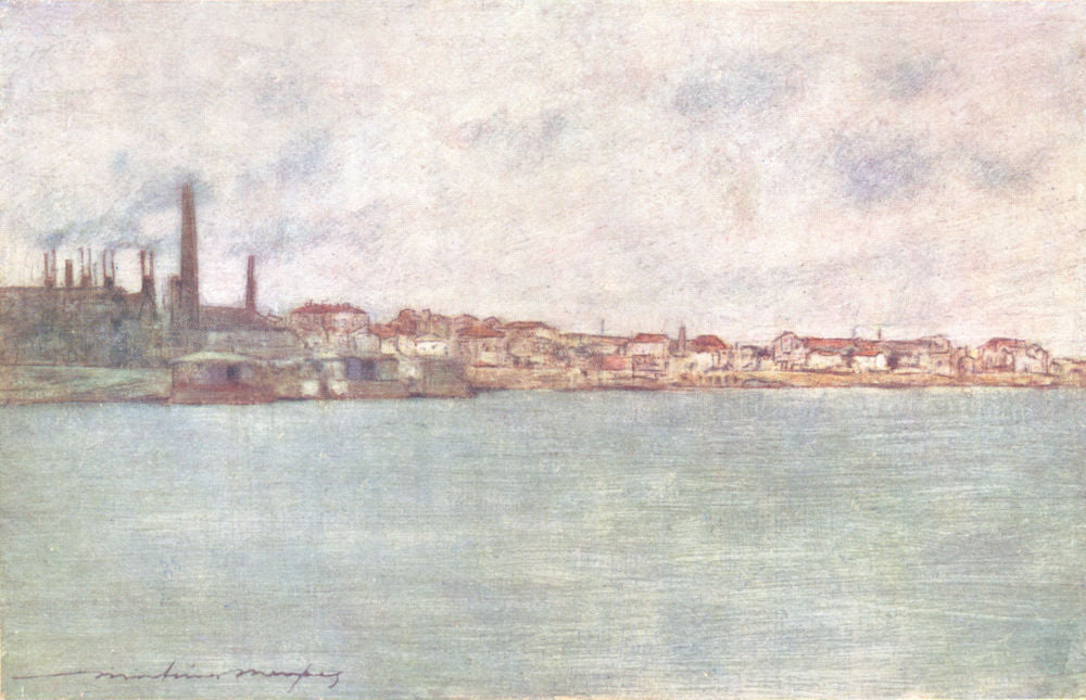 PARIS. On the way to Charenton 1909 old antique vintage print picture